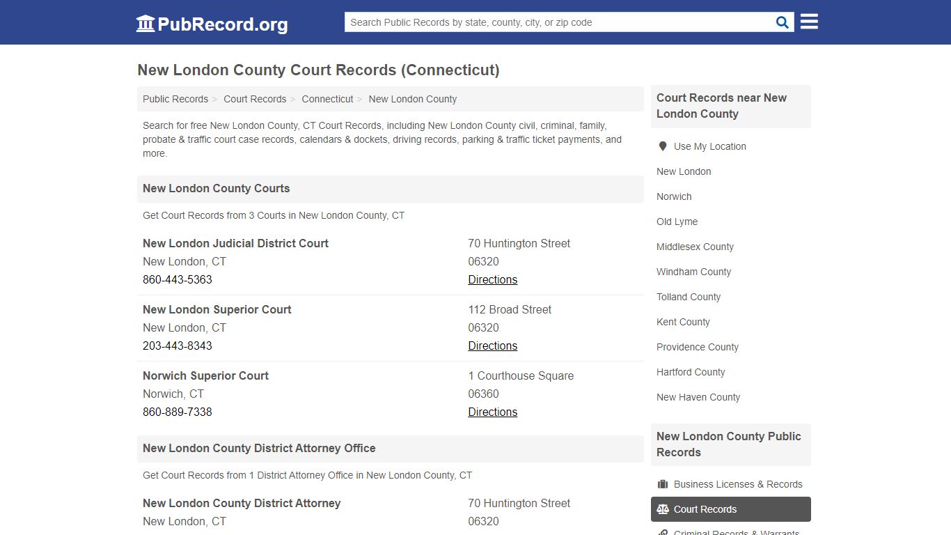 New London County Court Records (Connecticut) - PubRecord.org