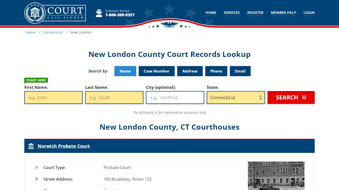 New London County Court Records | CT Case Lookup