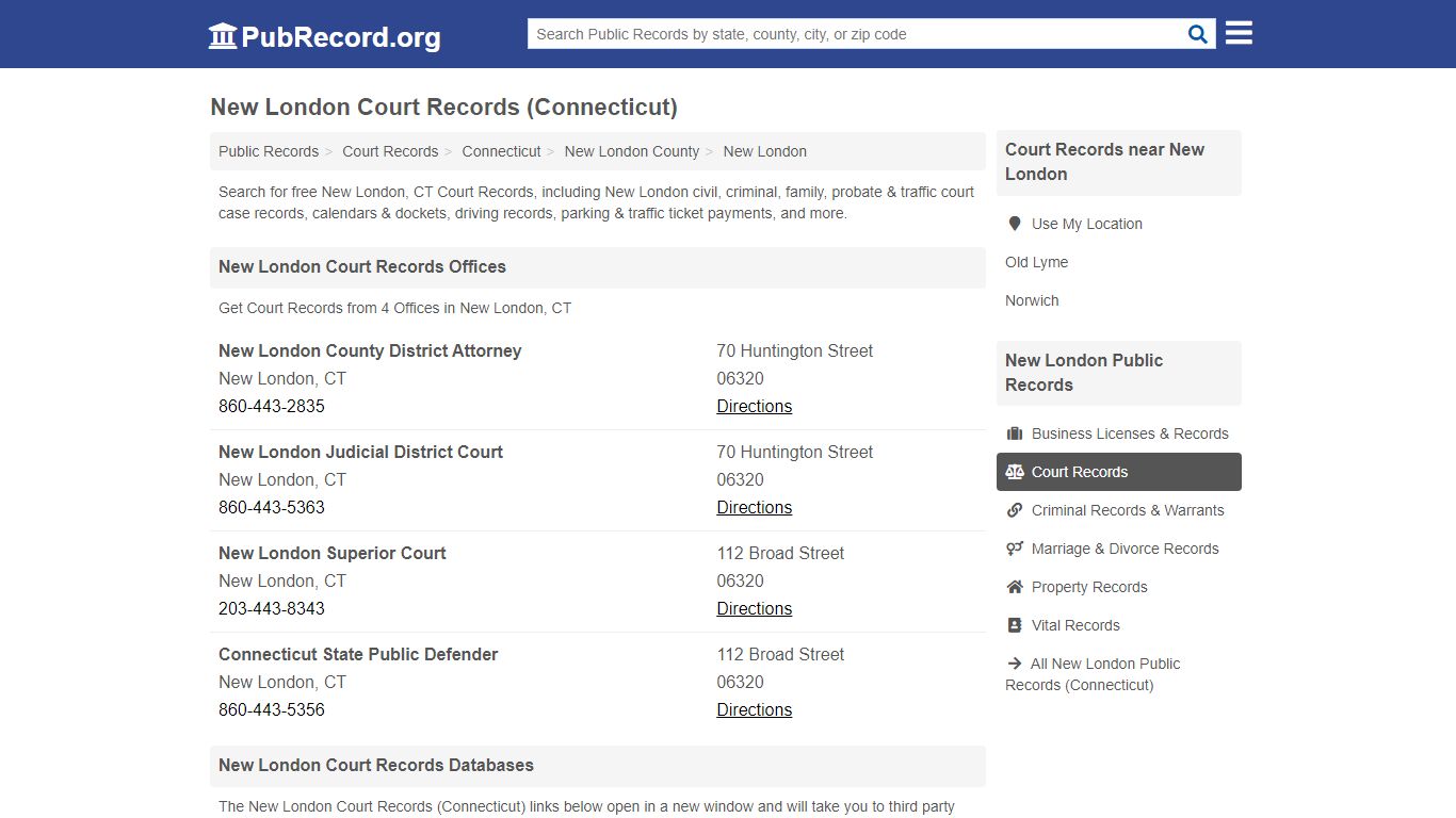 Free New London Court Records (Connecticut Court Records)